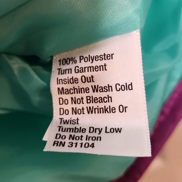 Zelos Girls Seafoam Purple Puffer Vest Size L NWT - Picture 7 of 10